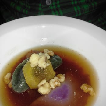 Atlas Eats Kitchen & Bake Shop - Korean dinner course 5 cinnamon ginger broth, with half moon rice cakes - Breakfast & Brunch Near Me - Irondequoit, New York