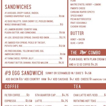 Benchwarmers Bagels And Coffee - Menu - Sandwiches Near Me - Raleigh, North Carolina