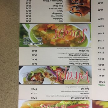 Wings & Grill - the menu for the restaurant - Greek Near Me - Toledo, Ohio