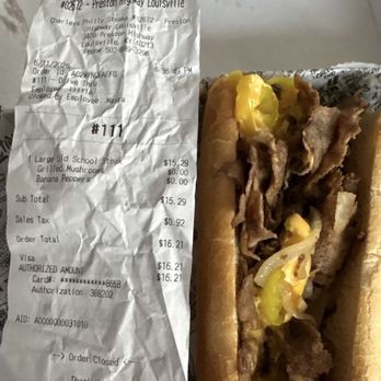 Charleys Cheesesteaks - "Large" Outlaw add banana peppers - Cheesesteaks Near Me - Louisville, Kentucky
