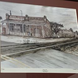US Post Office - My Uncle's painting of the Old McNeil store which is also on display at the Helotes Art Gallery in Helotes, TX.