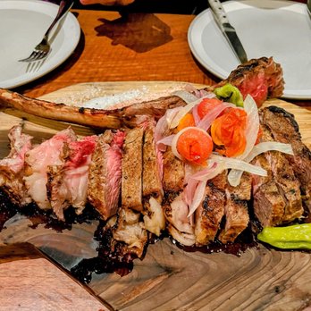 LB Steak - Tomahawk. This is nice but not worth the hype. In my opinion, the dry aged ribeye is the best thing in the menu. - Steakhouses Near Me - San Jose, California