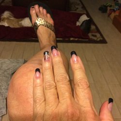 Regal Nails, Salon & Spa - Love the black French nails!