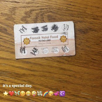 Farook Halal Food - Loyalty card!! - Halal Near Me - New York, New York Farook Halal Food - Loyalty card!! - Halal Near Me - New York, New York
