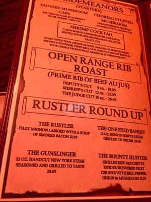 Menu photo 6 Hector’s Cellblock Steakhouse Ely, NV