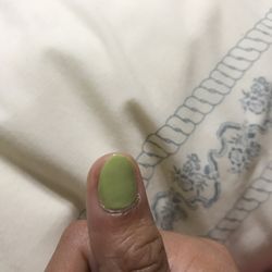 Luxe Nails and Spa - Left side of nail is chopped off