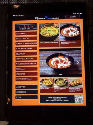 Menu photo 1 Tikka Indian Grill Kew Gardens, NY