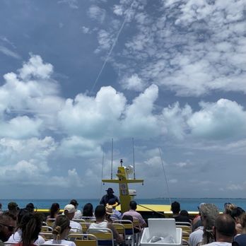 Ultramar Ferry - Top floor with the performer - Transportation Near Me - Cancún, ROO