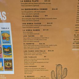 Menu from 12/26/2025