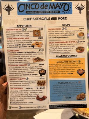Menu photo 6 Cinco De Mayo Owings Mills, MD