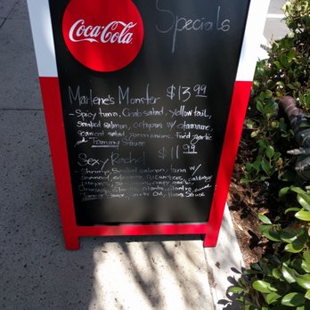 Ahi Poke - Specials on the board outside - Poke Near Me - Santee, California