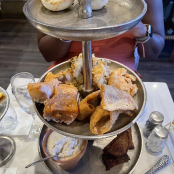 Garden Parc - Deviled eggs, salmon, chicken wings, fried fish, potatoes, sausage, grits, and collard greens - Venues & Event Spaces Near Me - Atlanta, Georgia