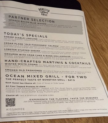 Menu photo 4 Bonefish Grill Kissimmee, FL