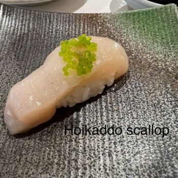 Sushi Hiro - Hoikaddo scallop. HUGE - Japanese Near Me - Las Vegas, Nevada Sushi Hiro - Hoikaddo scallop. HUGE - Japanese Near Me - Las Vegas, Nevada