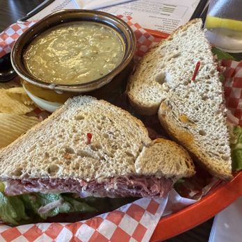 Cheese & Coffee Uptown - The Hot Big Apple sandwich, chips, and green chili chicken soup - Coffee & Tea Near Me - Albuquerque, New Mexico Cheese & Coffee Uptown - The Hot Big Apple sandwich, chips, and green chili chicken soup - Coffee & Tea Near Me - Albuquerque, New Mexico
