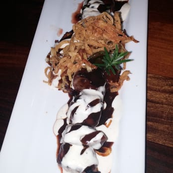 Pub 47 - Sirloin skewers with way too much bland sauce! - Pizza Near Me - Huntley, Illinois Pub 47 - Sirloin skewers with way too much bland sauce! - Pizza Near Me - Huntley, Illinois