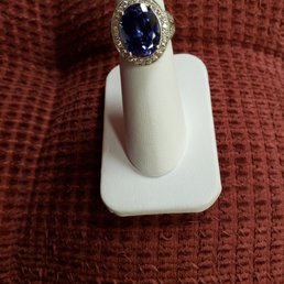 Redesigned Tanzanite Ring done by David Delucchi.