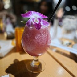 Ube Colada mocktail