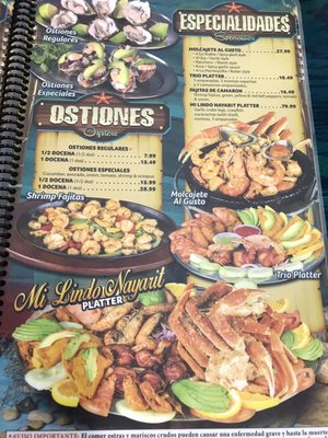 Menu photo 2 Mariscos Mi Lindo Nayarit 2 Los Angeles, CA Menu photo 2 Mariscos Mi Lindo Nayarit 2 Los Angeles, CA