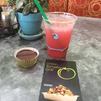 Green Tomato Grill - Pineapple,berry and sparkling h20 sweetened with agavevegan peanut butter cup!! - New American Near Me - Orange, California Green Tomato Grill - Pineapple,berry and sparkling h20 sweetened with agavevegan peanut butter cup!! - New American Near Me - Orange, California