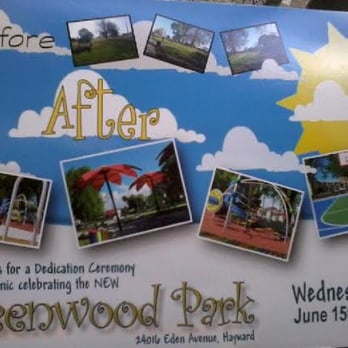Greenwood Park - dedication ceremony mailer to the community - Parks Near Me - Hayward, California