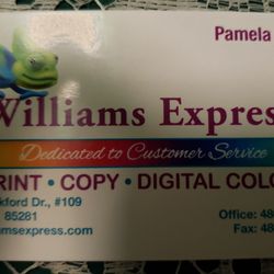 Williams Express Document & Print Services - THE BEST PRINTERS YOU'LL EVER NEED!!  LOCAL, FAMILY OWNED, JUST SIMPLY THE BEST!!