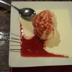 Smiths Arms - strawberry cheesecake. one of their home-made desserts.