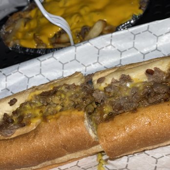 Philly's Best - Original cheesesteak with wiz and cheesesteak fries - Sandwiches Near Me - Chino, California Philly's Best - Original cheesesteak with wiz and cheesesteak fries - Sandwiches Near Me - Chino, California