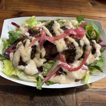 Ess In - Blackened fish on lettuce, my choice. - Chicken Shop Near Me - Oak Park, Michigan