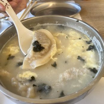 Jin Sullung Tang - Bduk Mandoo Gook (dumplings & rice cake soup) - Korean Near Me - Cypress, California