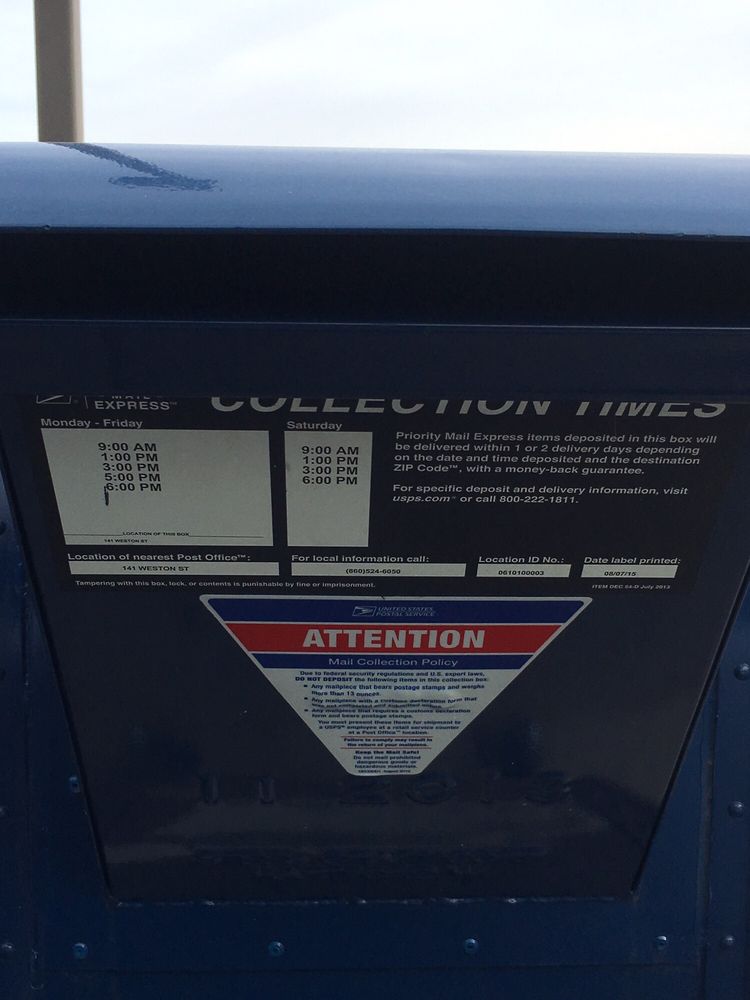 US POST OFFICE Updated October 2024 141 Weston St, Hartford