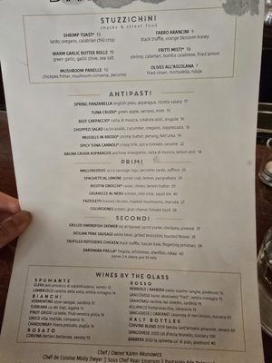 Menu photo 1 Bar Volpe Boston, MA Menu photo 1 Bar Volpe Boston, MA