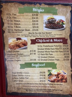 Menu photo 5 Last Frontier Carbon Hill, AL