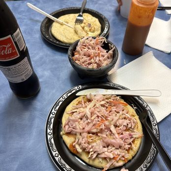 La Molienda - Revuelta pupusa with salsa and curtido. Cheese pupusa. - Breakfast & Brunch Near Me - Rialto, California La Molienda - Revuelta pupusa with salsa and curtido. Cheese pupusa. - Breakfast & Brunch Near Me - Rialto, California