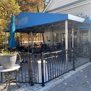Bell Greek Authentic Grill - Outside seating area. - Greek Near Me - Midlothian, Virginia Bell Greek Authentic Grill - Outside seating area. - Greek Near Me - Midlothian, Virginia