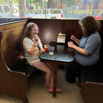 Old World Cafe & Ice Cream - Antique Wooden Booths - Ice Cream & Frozen Yogurt Near Me - Corning, New York Old World Cafe & Ice Cream - Antique Wooden Booths - Ice Cream & Frozen Yogurt Near Me - Corning, New York