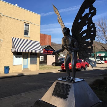 Mothman Statue - Statue side view - Landmarks & Historical Buildings Near Me - Point Pleasant, West Virginia