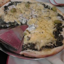 Cottage - Pizza de espinaca y salsa blanca