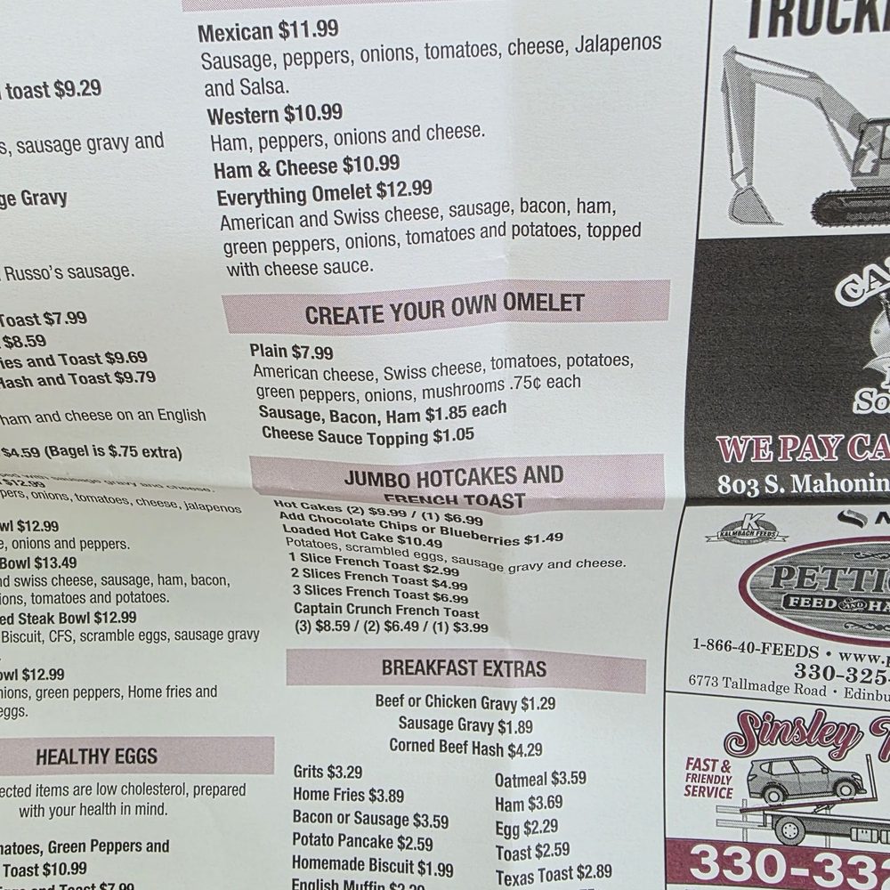 Circle Restaurant - Menu items - Breakfast & Brunch Near Me - Deerfield, Ohio Circle Restaurant - Menu items - Breakfast & Brunch Near Me - Deerfield, Ohio