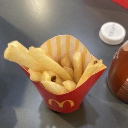 McDonald's - The smallest kid size french fries I've ever seen.