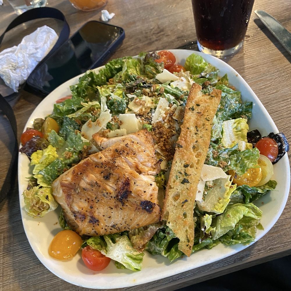 Caesar Salad + salmon Caesar Salad + salmon