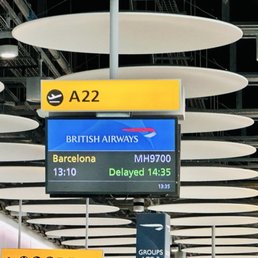 Sign in concourse