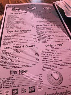Menu photo 6 Szabo's Newport, OR
