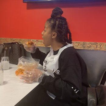 The Boiling Crab - Enjoying a shrimp boil with corn and potatoes! - Seafood Near Me - Washington, DC, District of Columbia