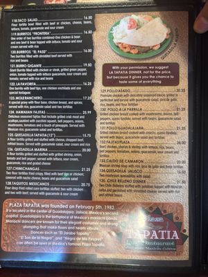 Menu photo 2 Plaza Tapatia Seaford, DE Menu photo 2 Plaza Tapatia Seaford, DE
