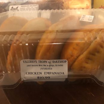 Valerio's Tropical Bake Shop - Chicken empanadas.. sweet and savory - Bakeries Near Me - Vallejo, California Valerio's Tropical Bake Shop - Chicken empanadas.. sweet and savory - Bakeries Near Me - Vallejo, California