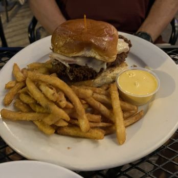 Public House Kitchen & Brewery - Crispy Chicken Cordon Blue Sandwich French Fries - American Near Me - Manassas, Virginia