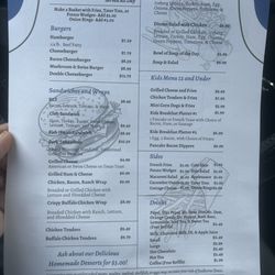Pop's Diner - Lunch menu