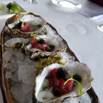 Twenty-Eight Atlantic - Oysters topped with tuna and caviar - Seafood Near Me - Harwich, Massachusetts Twenty-Eight Atlantic - Oysters topped with tuna and caviar - Seafood Near Me - Harwich, Massachusetts