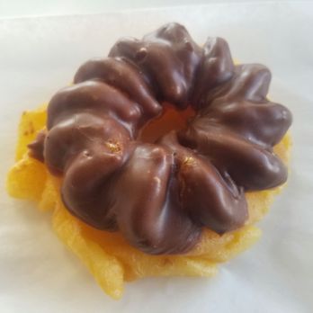Grand Station Donuts - Chocolate French Cruller is delish! - Donuts Near Me - Norwalk, California